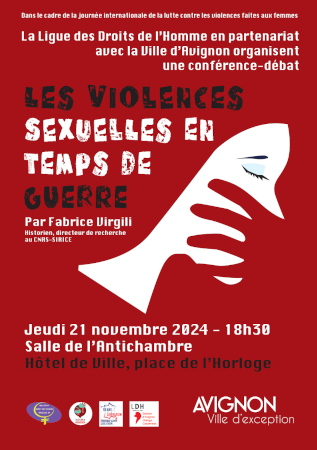 Les violences sexuelles en temps de guerre, conférence débat (21 novembre, Avignon)